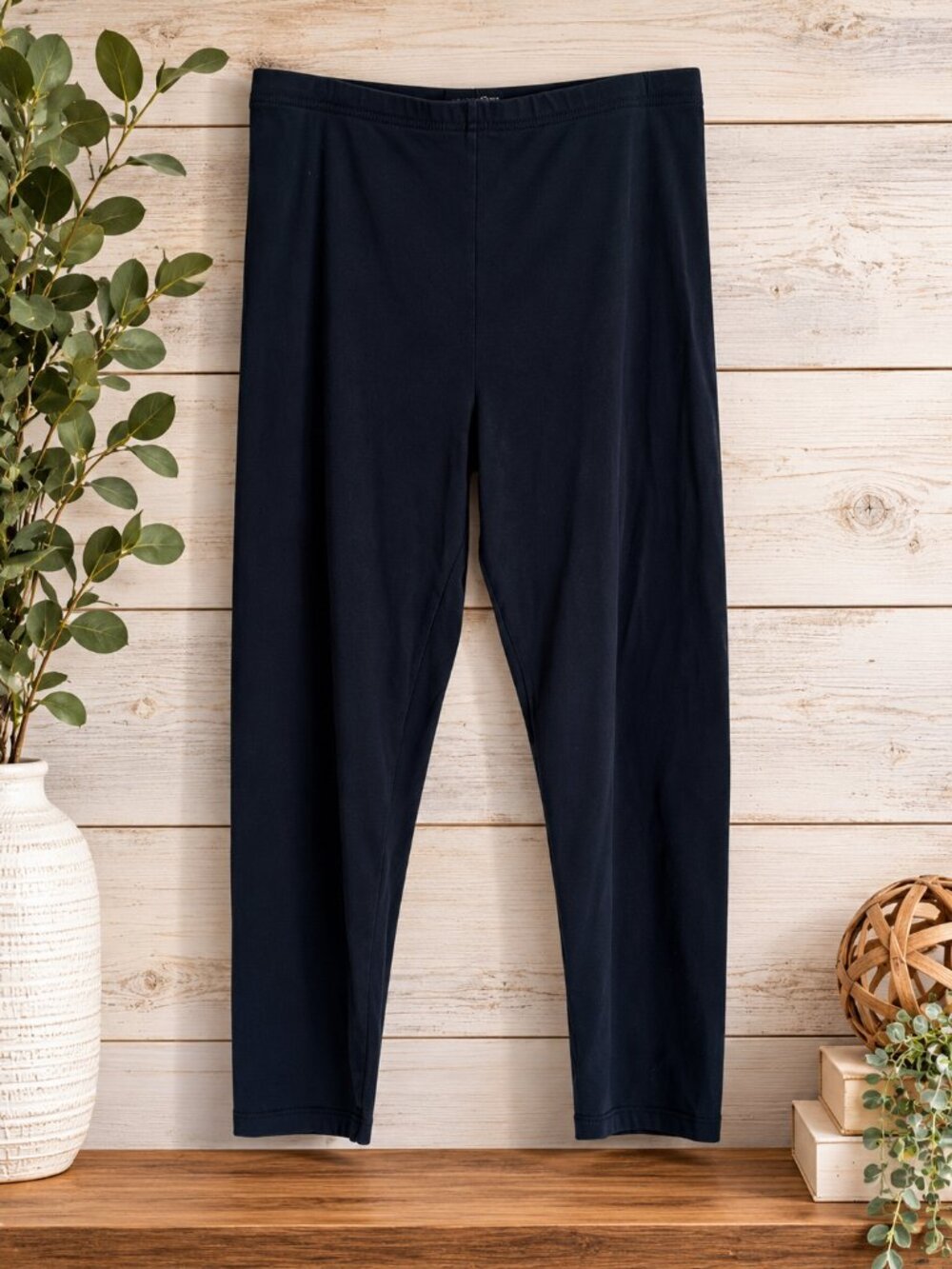 💙 Navy Brushed Cotton Leggings